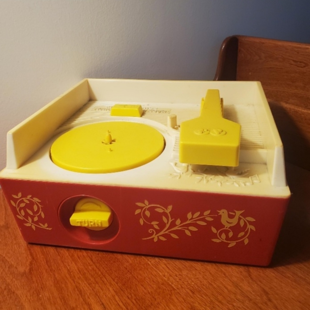 Vintage Fisher Price Toy/ change a record music box/record player/ Play Toy